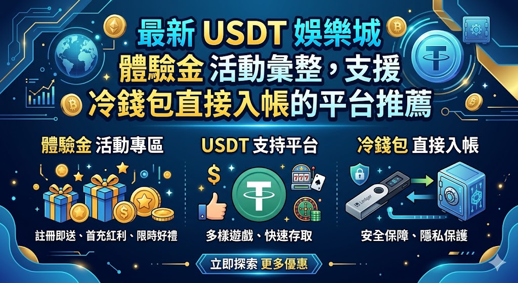 最新usdt娛樂城體驗金活動彙整，支援冷錢包直接入帳的平台推薦