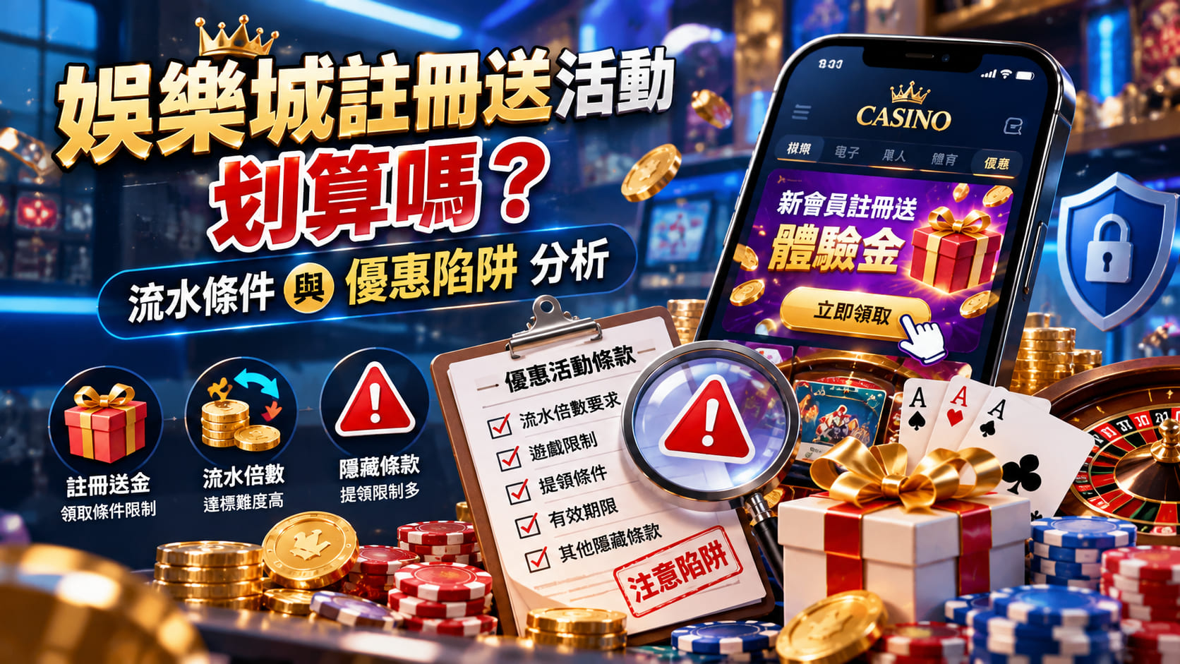 娛樂城註冊送活動划算嗎？流水條件與優惠陷阱分析